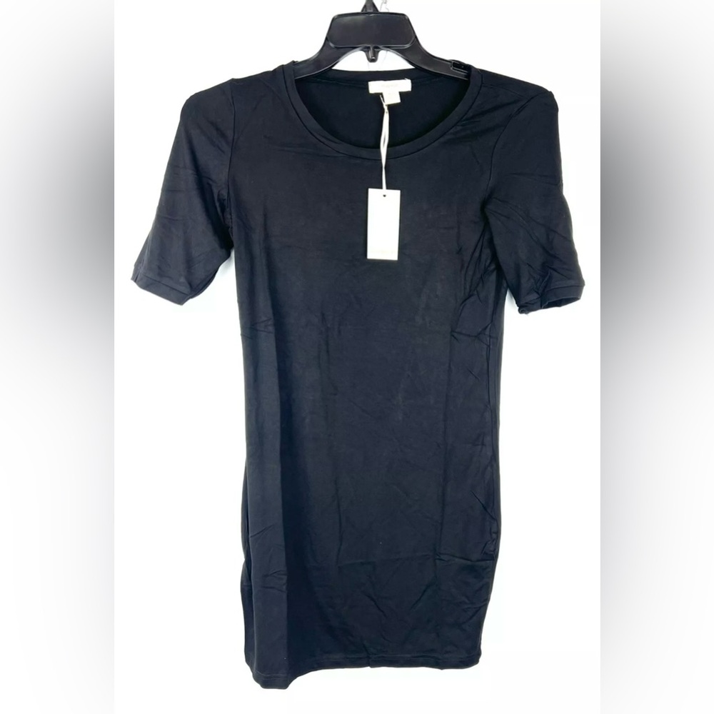 Carapace Women’s Stretchy Black Short Sleeve Mini Dress Size M